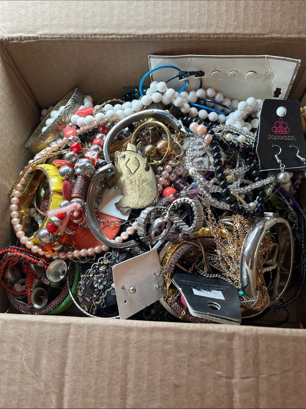 Paparazzi Mixed Women’s Jewelry Lot - Multicolor Beaded & Metal, 4.54 lbs